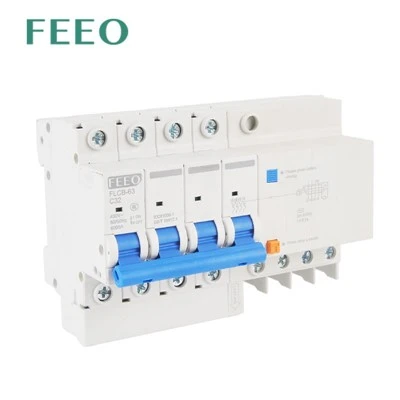 4P FLCB-63 RCCB RCD Tyyppi C 10KA 63A