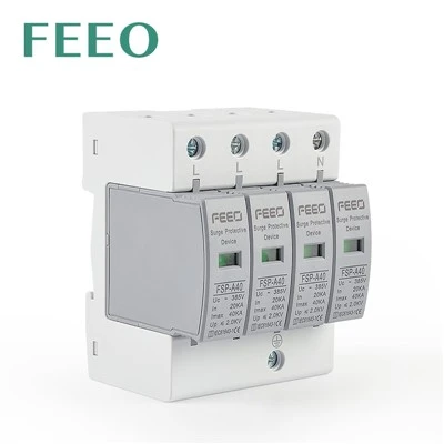 AC SPD ylijännitesuoja 3P+N 385VAC 420VAC 20-40KA